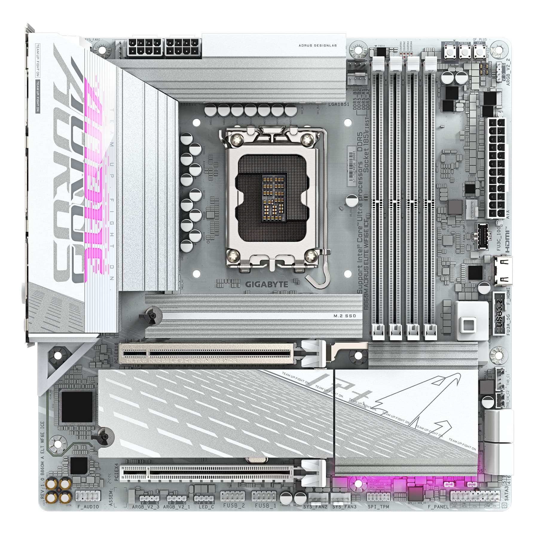 مادربرد گیگابایت B860M AORUS ELITE WIFI6E ICE — تصویر ۸