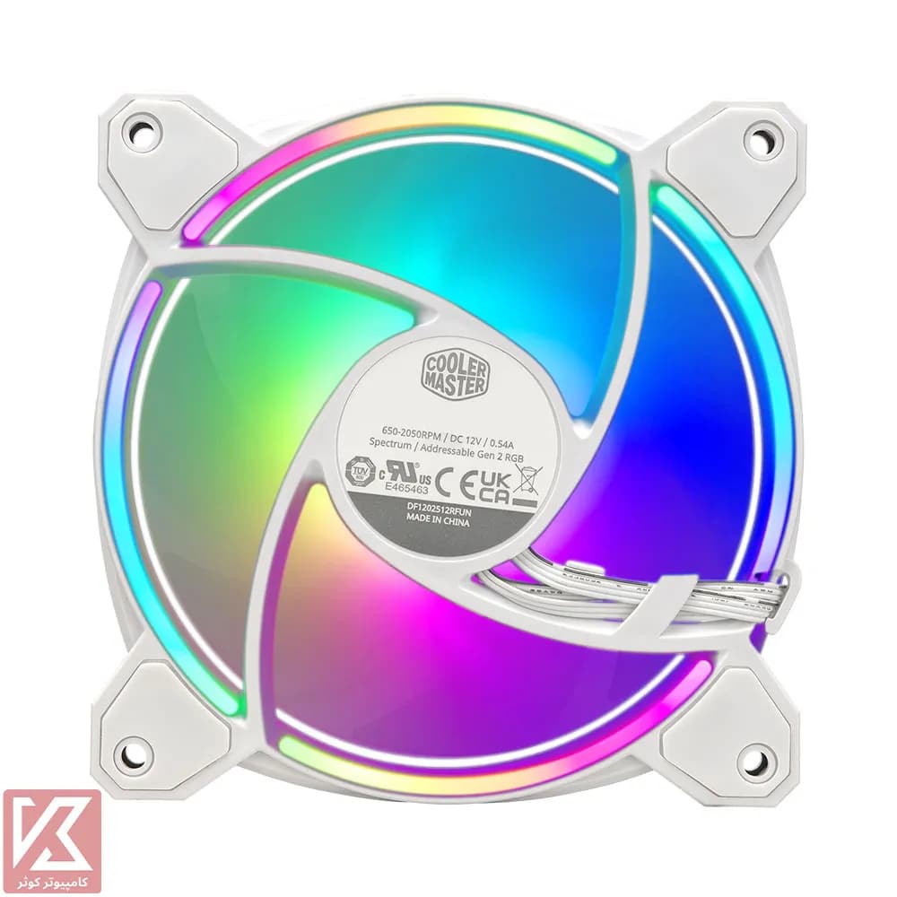 فن کیس کولر مستر مدل MasterFan MF120 Halo2 3in1 WHITE — تصویر ۷