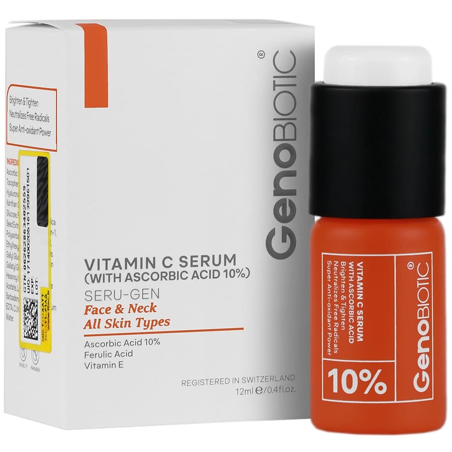 سرم ویتامین سی آسکوربیک اسید 10% ژنوبایوتیک 12 میل — تصویر ۲