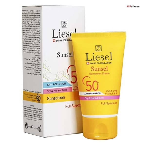 کرم ضد آفتاب بی رنگ +spf50 سانسل لایسل مناسب پوست خشک — تصویر ۳