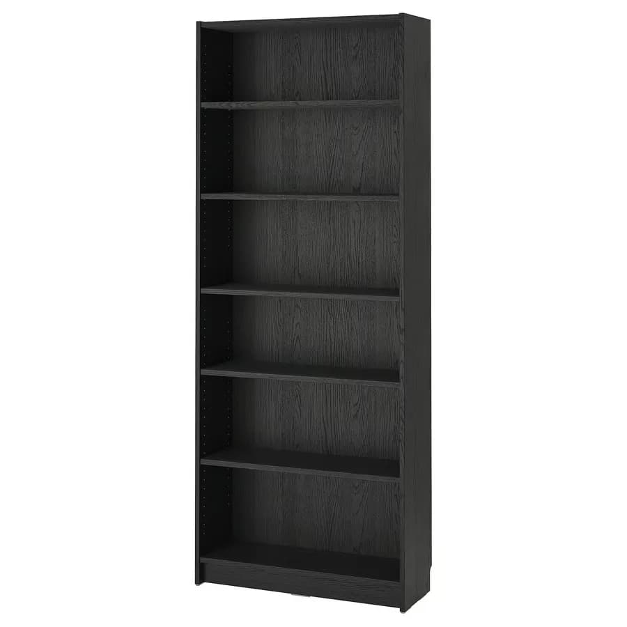 کتابخانه طرح بلوط سیاه سایز ۸۰x۲۸x۲۰۲ ایکیا مدل BILLY — تصویر ۷