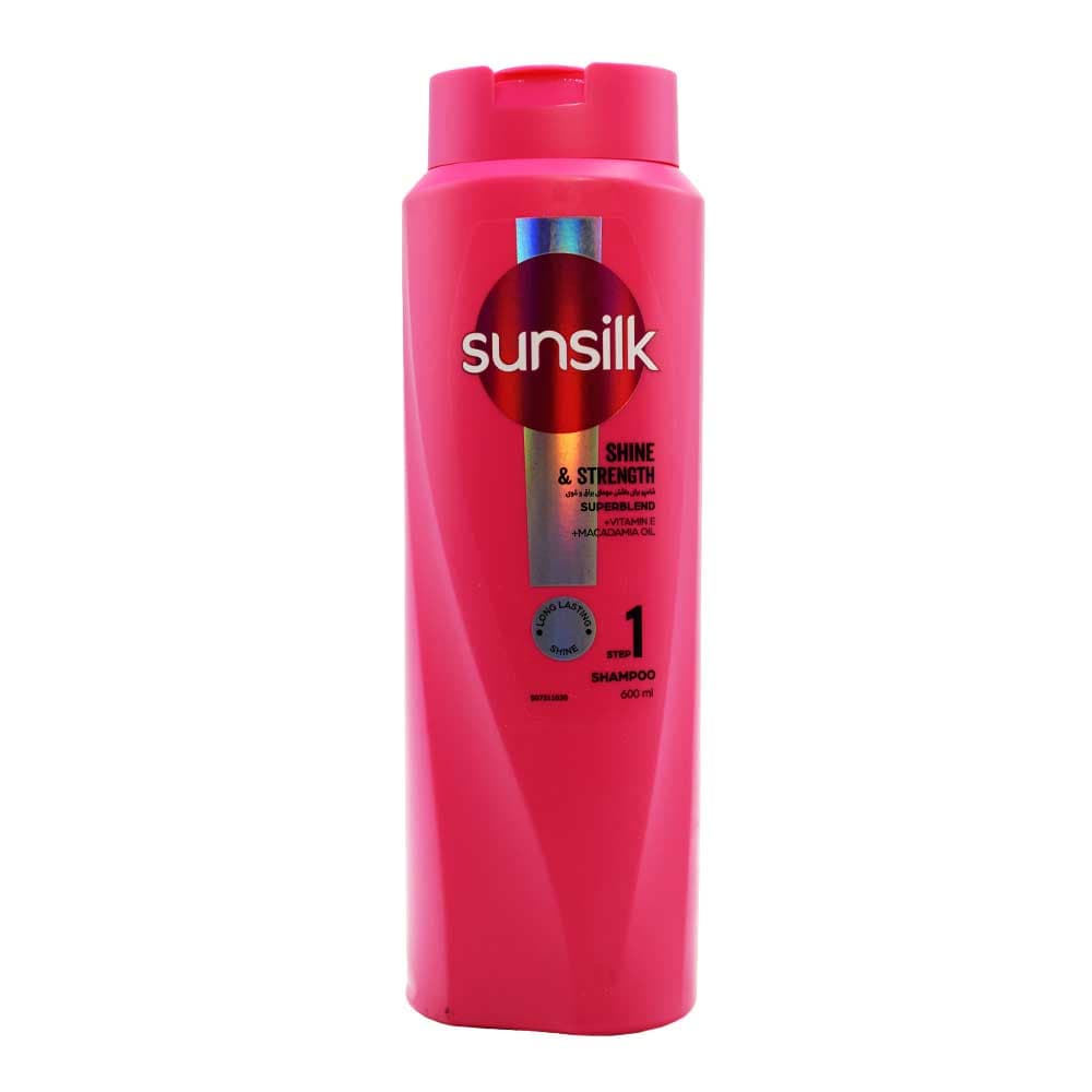 شامپو سانسیلک SUNSILK براق کننده و تقویت کننده حجم 600 میلی لیتر