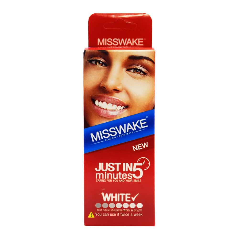 خمیر دندان سفید کننده میسویک MISSWAKE مدل Just in 5 Minutes حجم 50 میلی لیتر — تصویر ۳