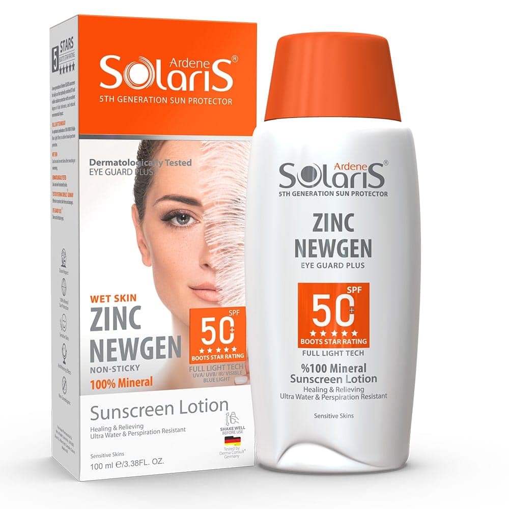 لوسیون ضد آفتاب زینک نیوژن SPF50 سولاریس آردن — تصویر ۴