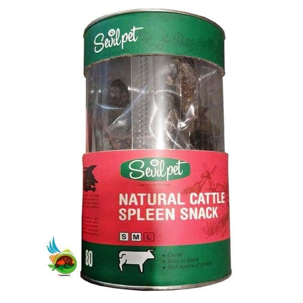 تشویقی طحال گاو سویل پت مخصوص سگ Natural cattle spleen snack وزن 80 گرم