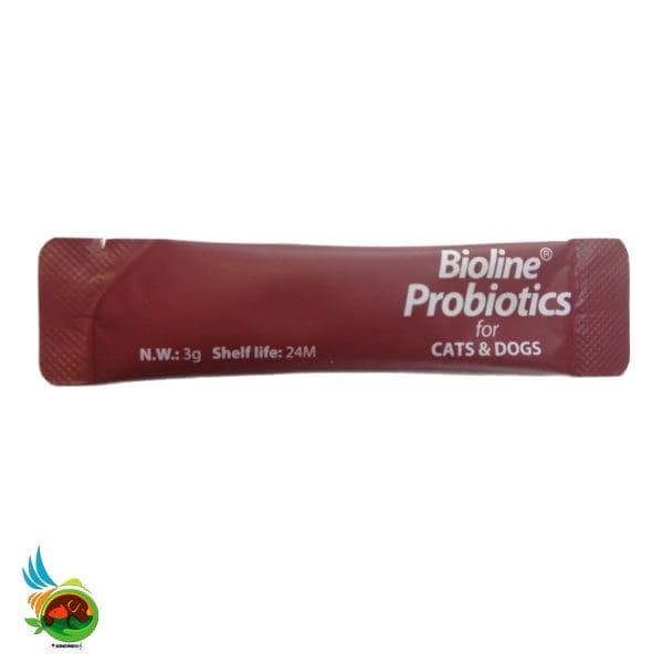 پودر پروبیوتیک بایولاین مخصوص سگ و گربه Bioline probiotic ساشه ۱ عددی