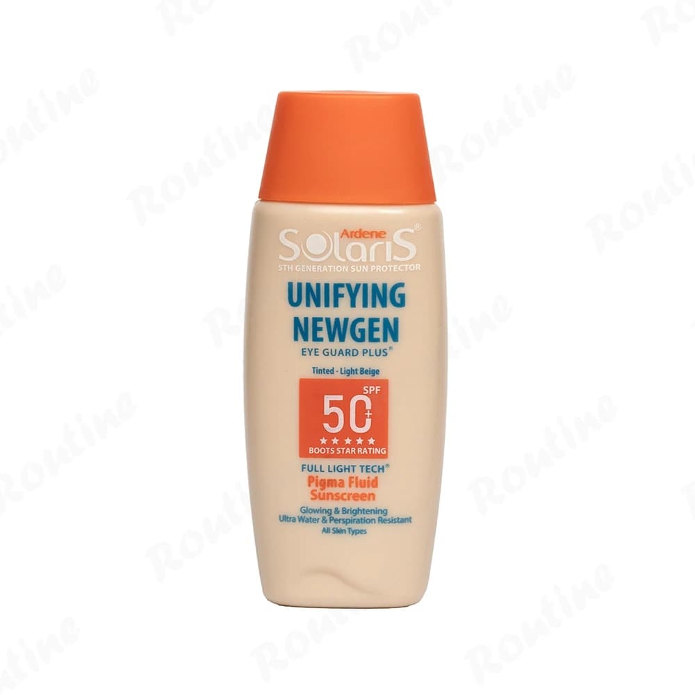 فلوئید ضد آفتاب یونی فایینگ نیوژن SPF50 آردن سولاریس بژ طبیعی — تصویر ۴