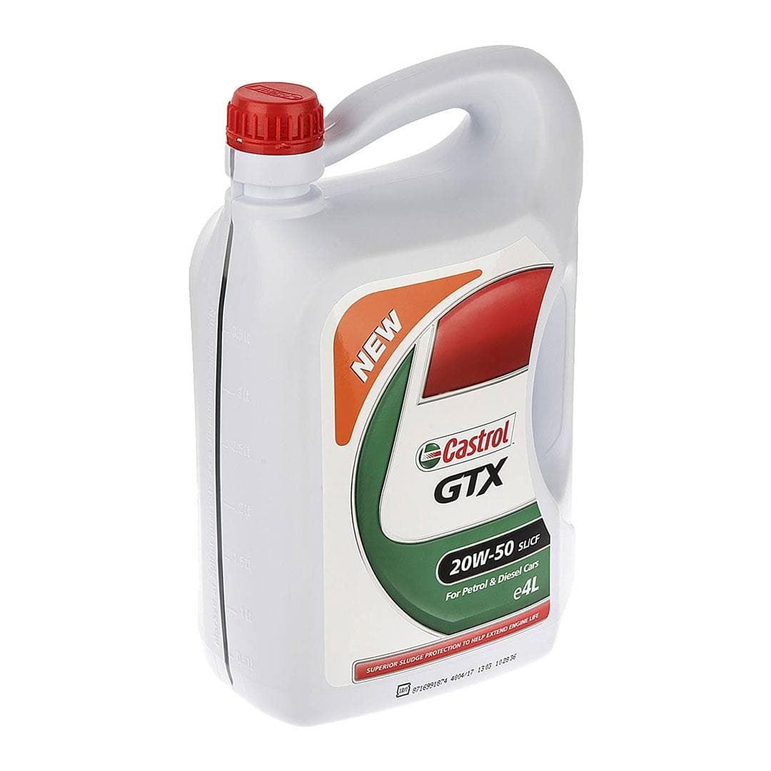 روغن موتور خودرو کاسترول مدل GTX 20W50 SL حجم 4 لیتر — تصویر ۸