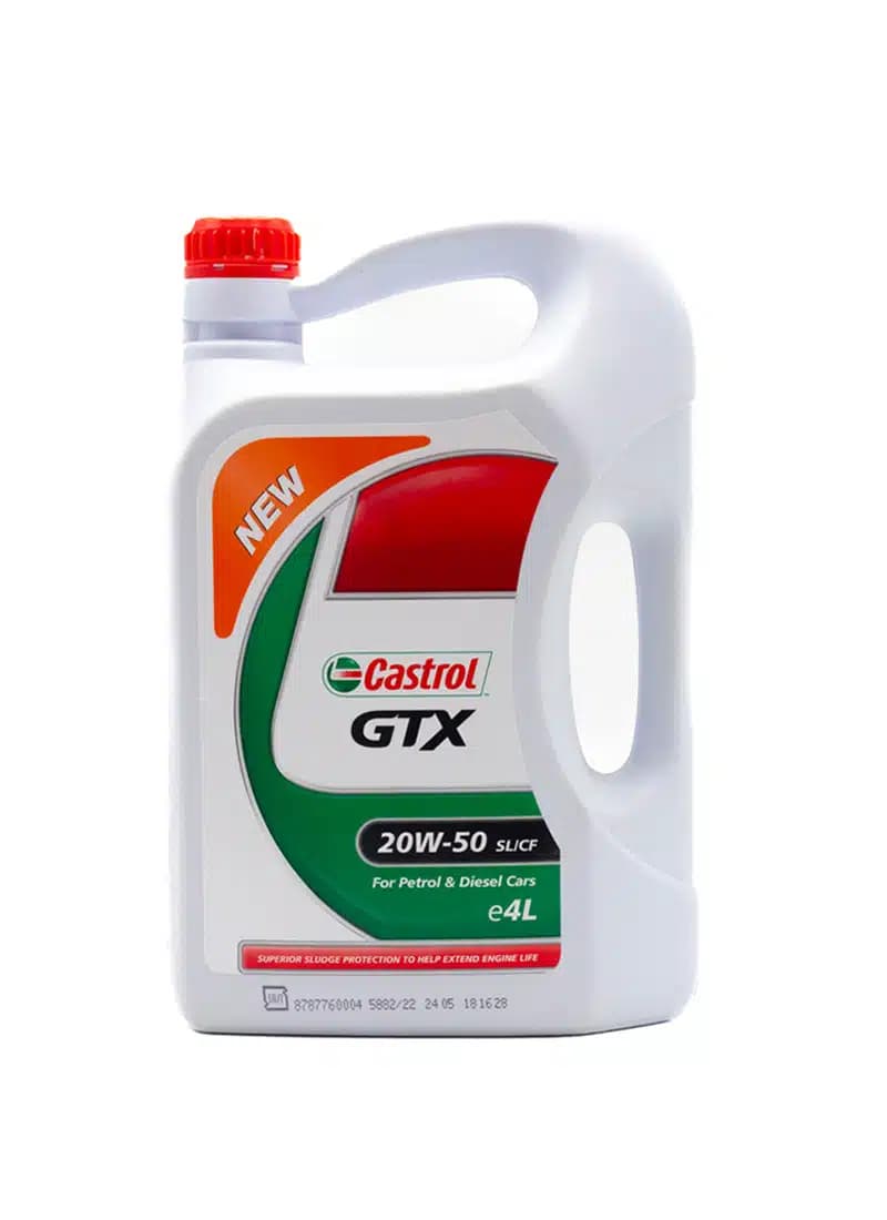 روغن موتور خودرو کاسترول مدل GTX 20W50 SL حجم 4 لیتر — تصویر ۴