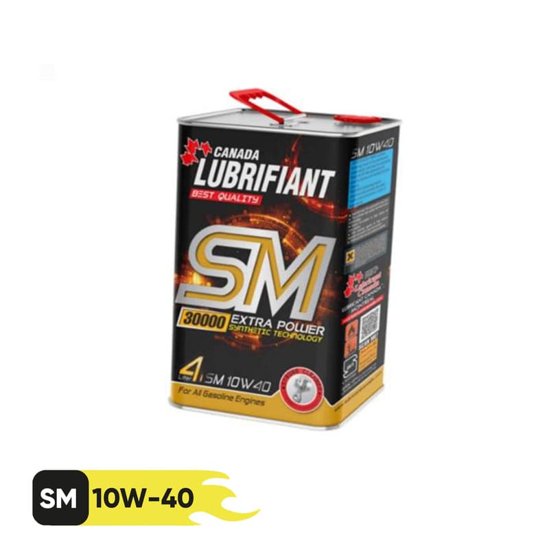 روغن موتور کانادا لوبریفنت مدل 10W40 SM حجم 4 لیتر