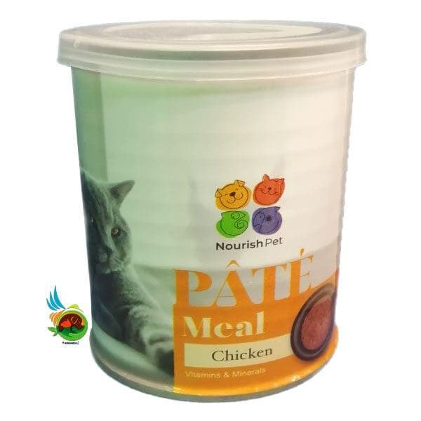 کنسرو پته گربه نوریش پت با طعم مرغ Nourishpet with chicken وزن 400 گرم