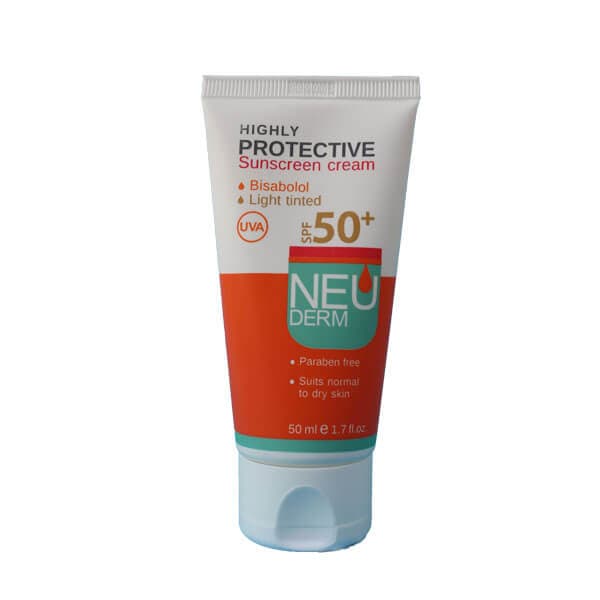 ضدآفتاب نئودرم بژ روشن برای پوست خشک و معمولی SPF50