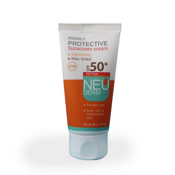 ضدآفتاب نئودرم رنگی برای پوست چرب SPF 50