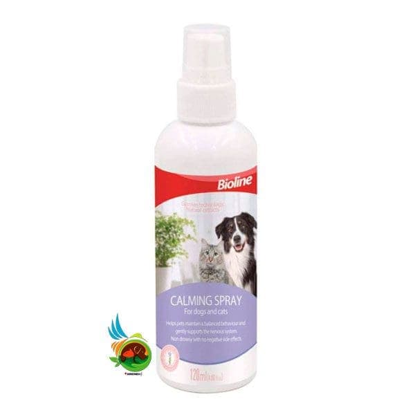 اسپری آرام بخش سگ و گربه بایولاین Bioline calming spray حجم 120 میلی لیتر