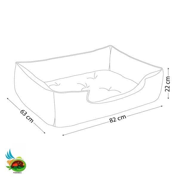 جای خواب یو شکل vip نیناپت طرح اعداد سایز 2 — تصویر ۳