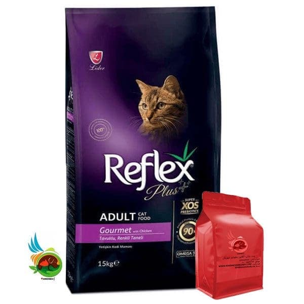 غذای خشک گربه بالغ رفلکس پلاس گورمت Reflex plus Gourmet (فله ای)