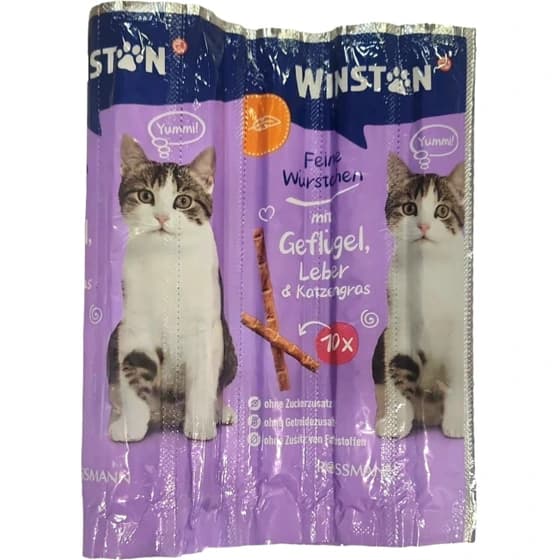 تشویقی مدادی گربه طعم مرغ و جگر 1 عددی برند وینستون winstone