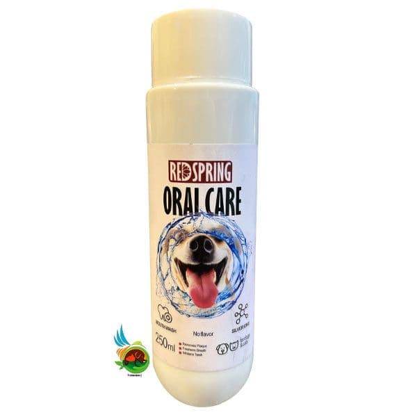 دهانشویه مخصوص سگ و گربه رد اسپرینگ Redspring oral care حجم 250 میلی لیتر