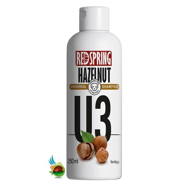 شامپو روزانه مخصوص سگ رد اسپرینگ مناسب انواع مو با عصاره فندق (مدل U3) Redspring hazelnut shampoo وزن 250 گرم