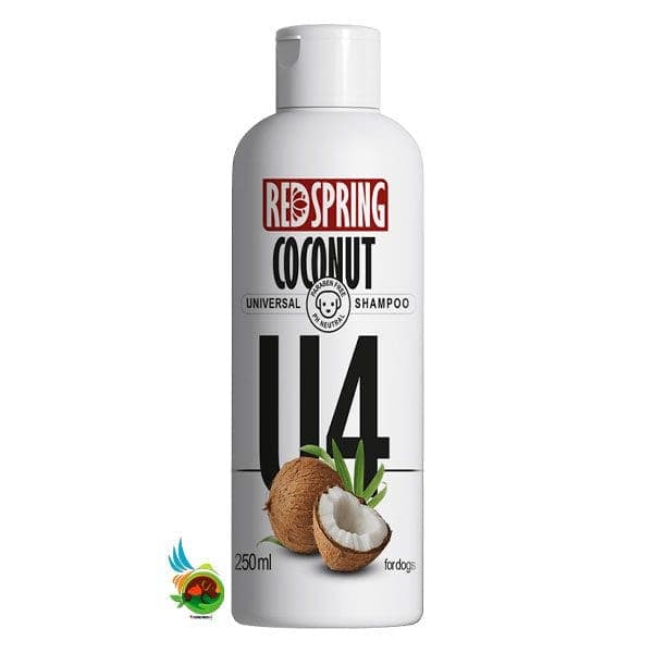 شامپو روزانه مخصوص سگ رد اسپرینگ مناسب انواع مو با عصاره نارگیل (مدل U4) Redspring Coconut shampoo حجم 250 میلی لیتر