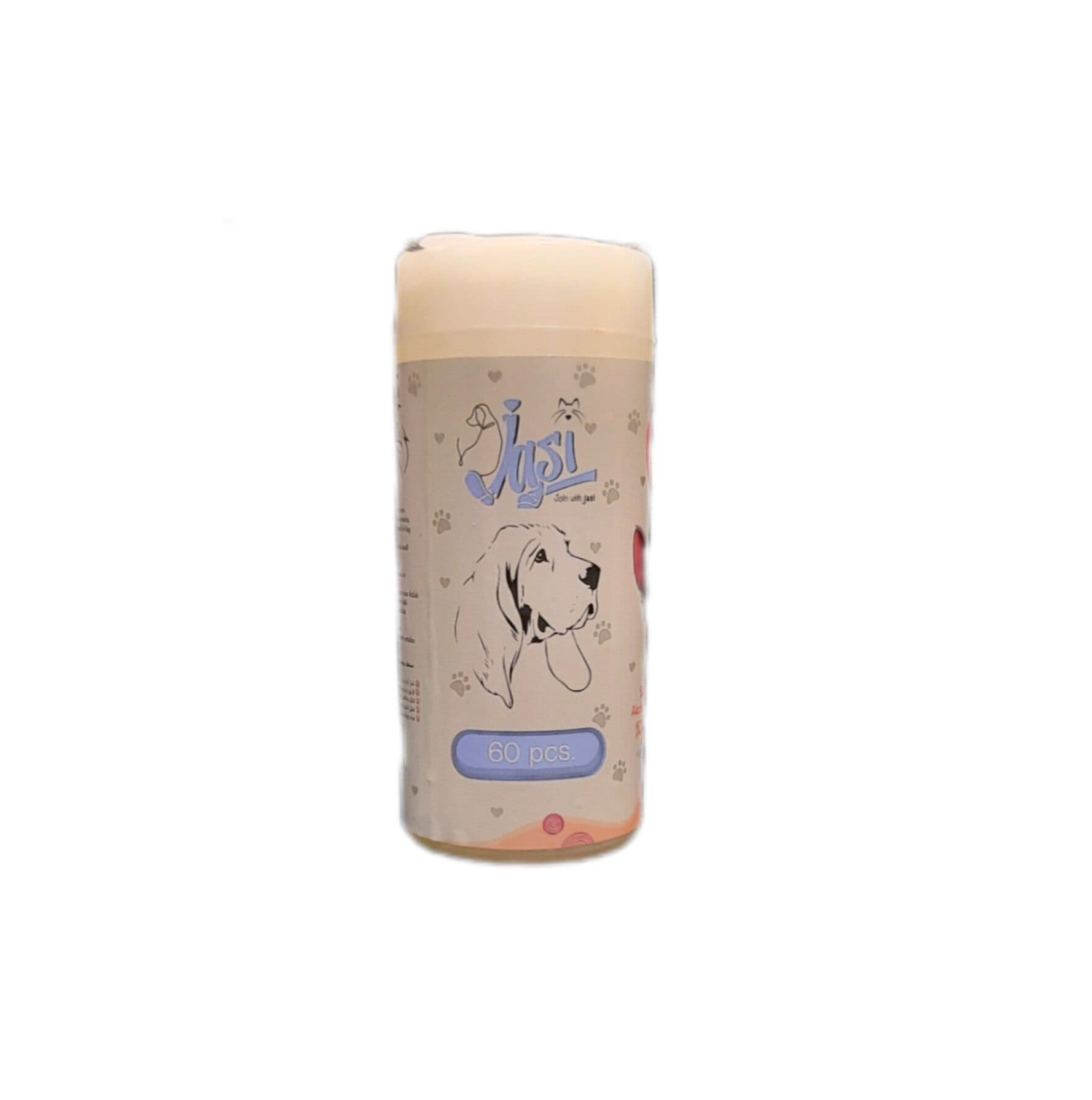 دستمال مرطوب پاک کننده گوش حیوانات خانگی سگ و گربه (۶۰ عددی) جاسی ژاسی (Jasi Animal Ear Cleaner Wipes)90 — تصویر ۵
