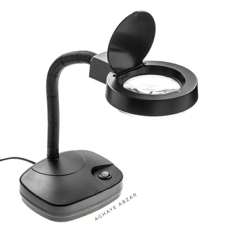 ذره بین رو میزی چراغ دار LED
