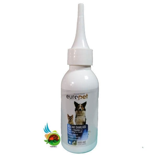 قطره تمیز کننده و ضد عفونی کننده گوش سگ و گربه یوروپت Europet ear health حجم 100 میلی لیتر — تصویر ۳