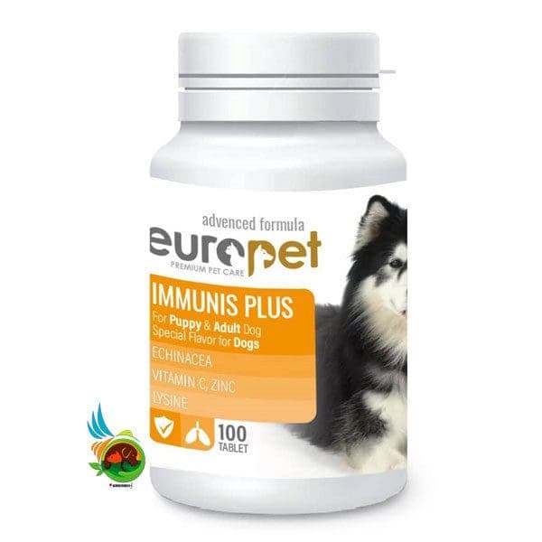 قرص تقویت سیستم ایمنی بدن سگ یوروپت Europet dog immunis plus بسته ۱۰۰ عددی — تصویر ۲
