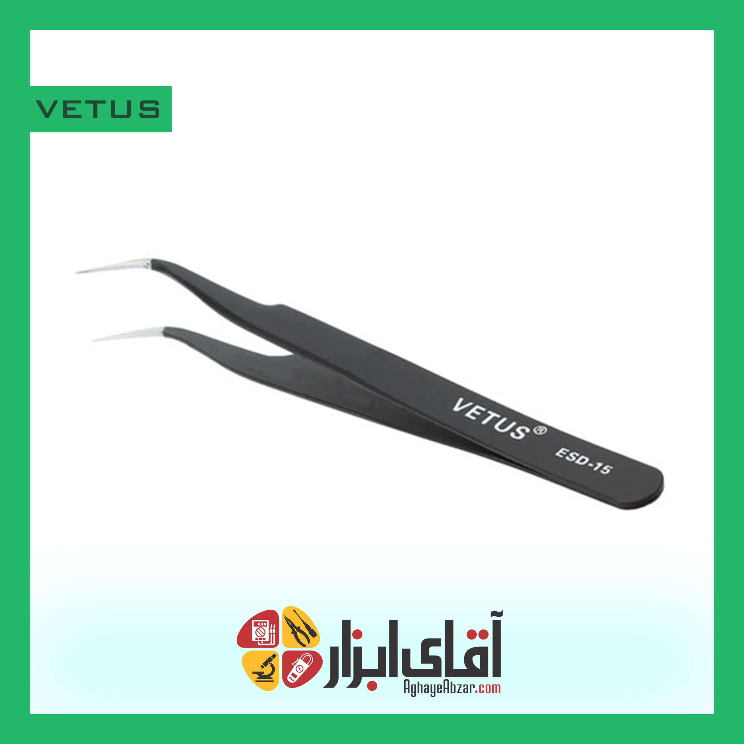پنس سرکج آنتی استاتیک وتوس VETUS — تصویر ۳