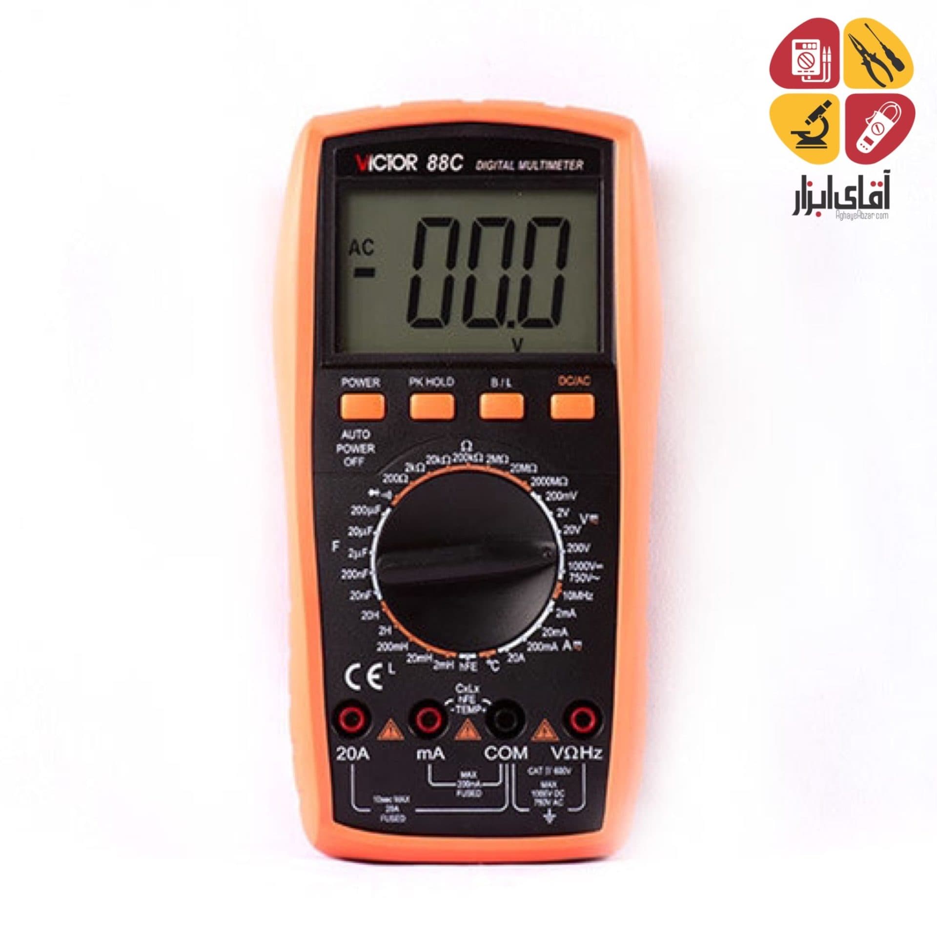 مولتی مترسلکتور دیجیتال ویکتور VICTOR 88C