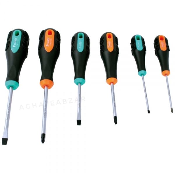 ست پیچ گوشتی 6 عددی پروسکیت ProsKit SD-2301 — تصویر ۲