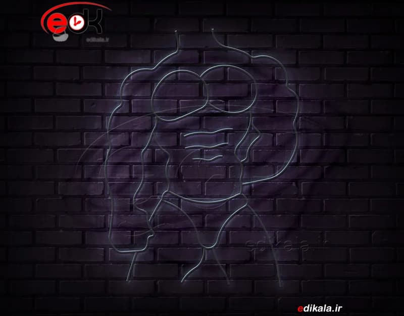 تابلو نئون طرح بدنسازی شماره 15 در ابعاد مختلف + آداپتور+فایل کورل آماده برش — تصویر ۳