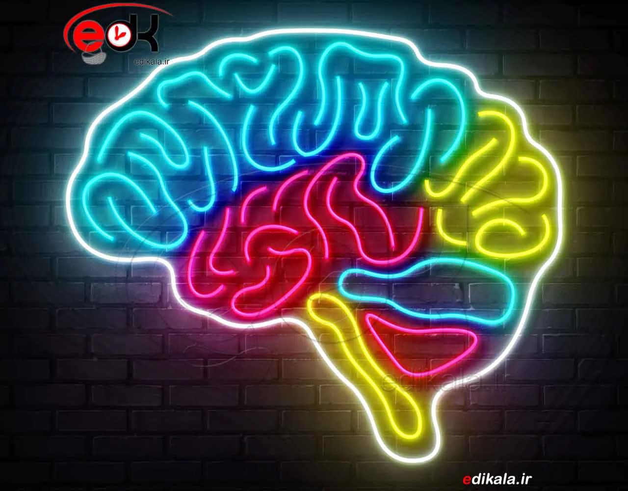 تابلو نئون طرح مغز شماره 1 در ابعاد مختلف +آداپتور+ فایل لایه باز