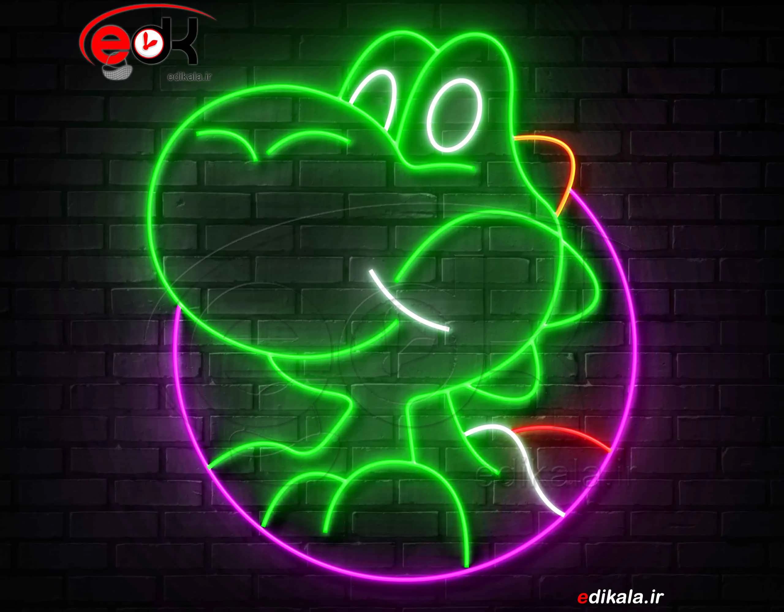 تابلو نئون طرح گیمینگ شماره 53 در ابعاد مختلف +آداپتور+ فایل لایه باز — تصویر ۲