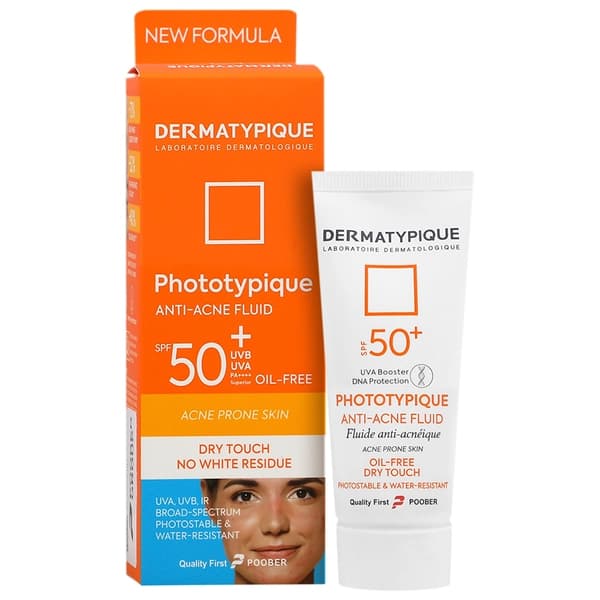 فلویید ضد آفتاب پوست چرب و جوش دار SPF 50 درماتیپیک