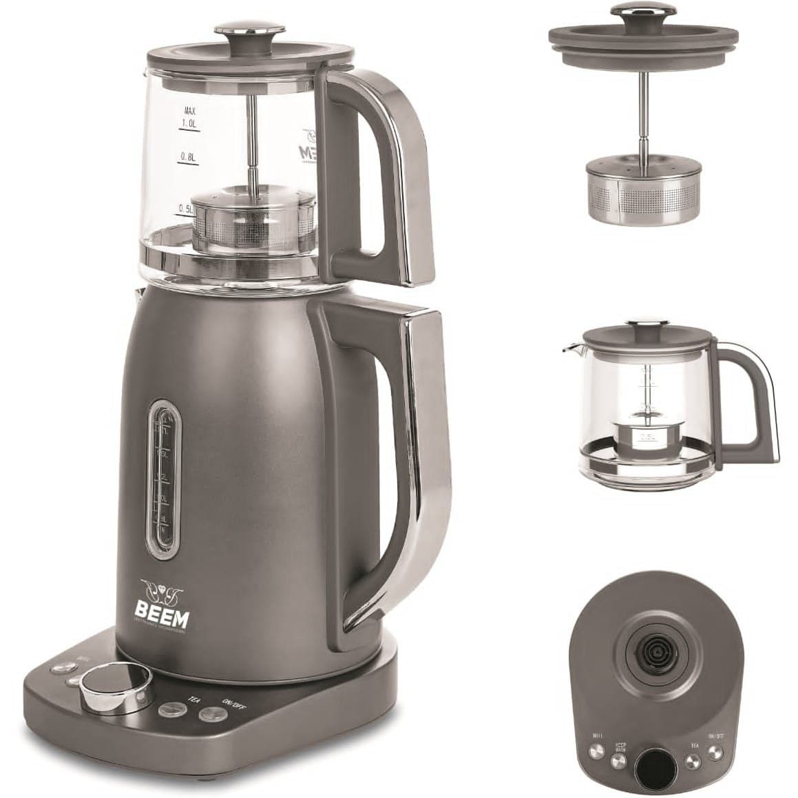 چای ساز روهمی بیم BEEM استیل کد TM2816 — تصویر ۱۱