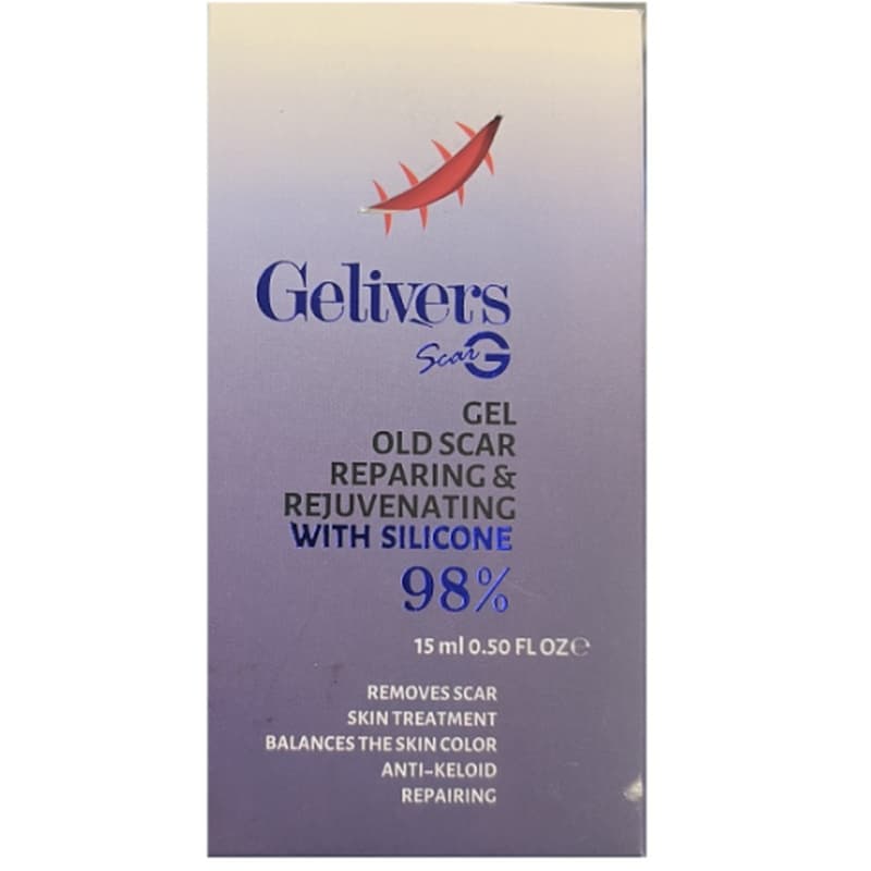 ژل سیلیکونی ترمیمکننده و ضد اسکار گلیورز / Gelivers مناسب برای بهبود جای زخم، بخیه و سوختگی حجم ۱۵ میلیلیتر — تصویر ۲