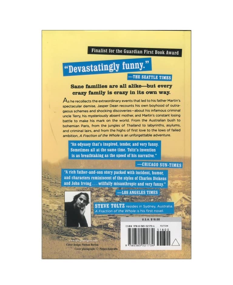 رمان انگلیسی A Fraction Of The Whole اثر Steve Toltz — تصویر ۵