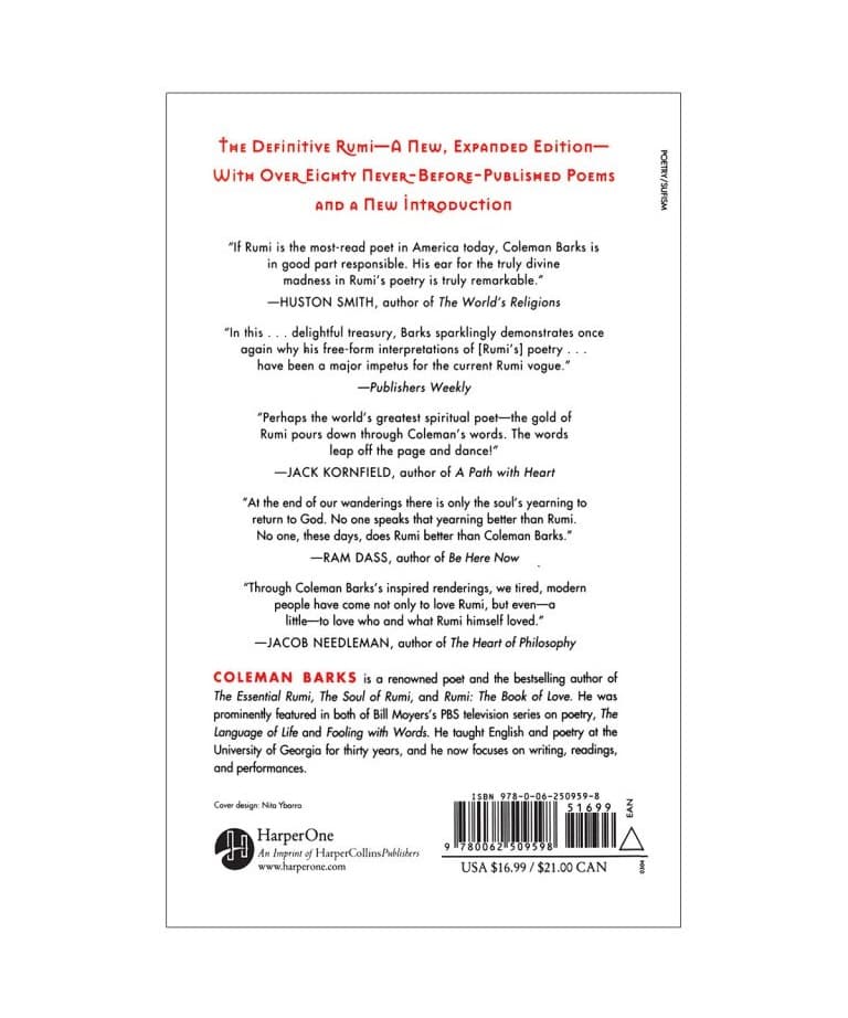 رمان انگلیسی The Essential Rumi اثر Coleman Bryan Barks — تصویر ۳