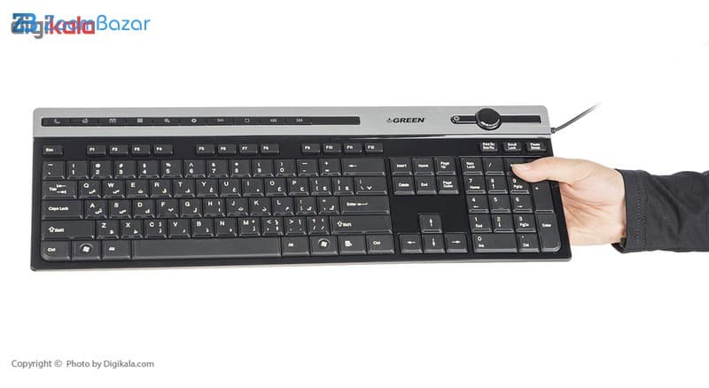 کیبورد گرین مدل GK-503، سوییچ ممبران، Full-Size — تصویر ۸