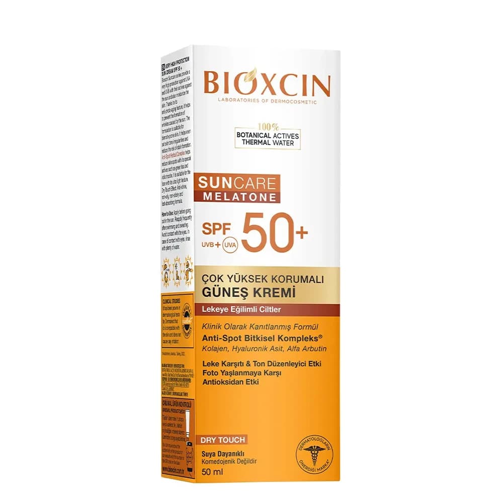 کرم ضدآفتاب بی‌رنگ بیوکسین +SPF50 مناسب پوست مستعد لک حجم 50 میلی‌لیتر — تصویر ۲