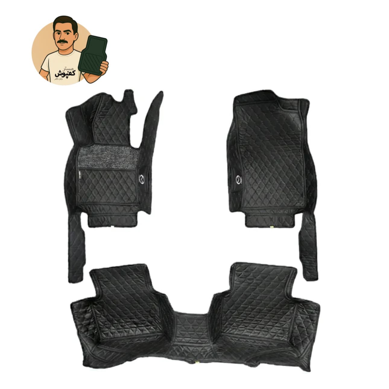 کفپوش 6 بعدی مدل گلدوزی مزدا CX30
