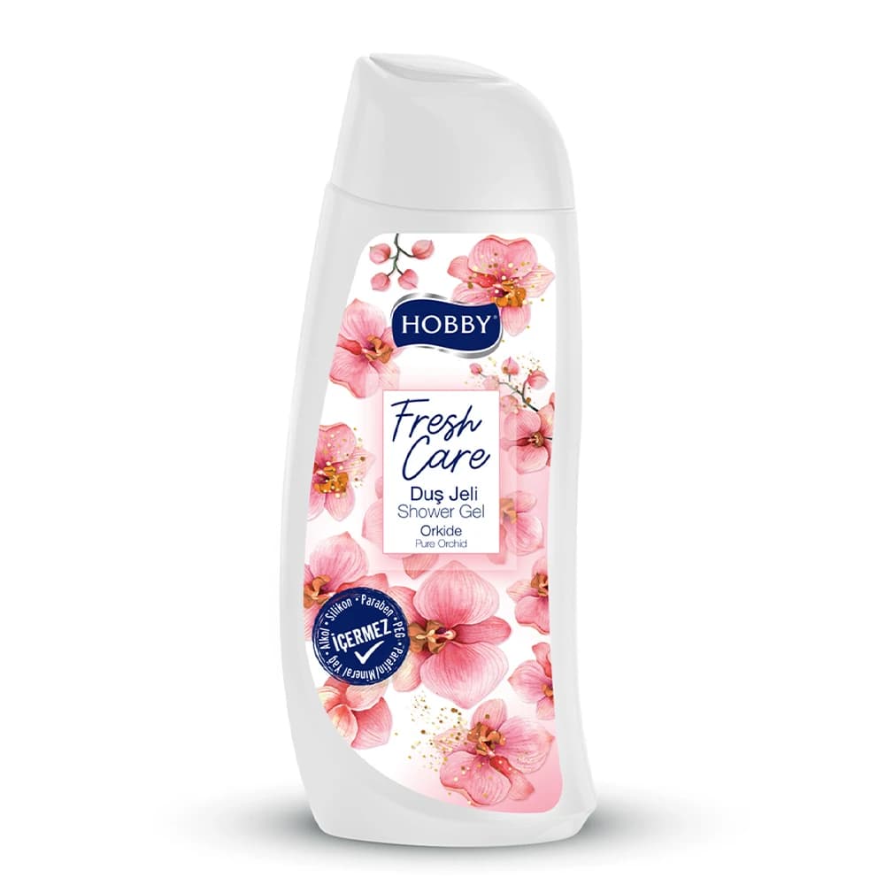 شامپو بدن هوبی مدل Fresh Care رایحه گل ارکیده حجم 500 میلی‌لیتر
