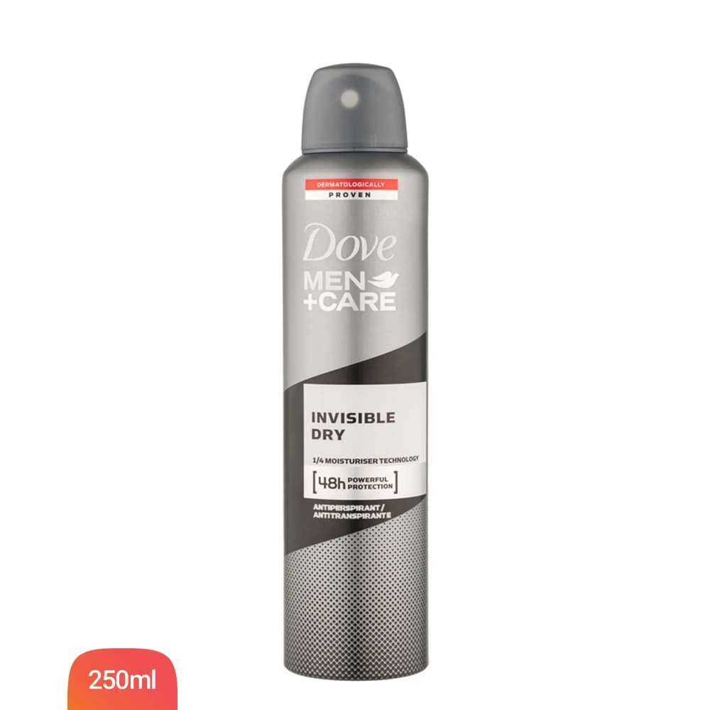 اسپری دئودورانت مردانه داو مدل INVISIBLE DRY حجم 250 میلی‌لیتر