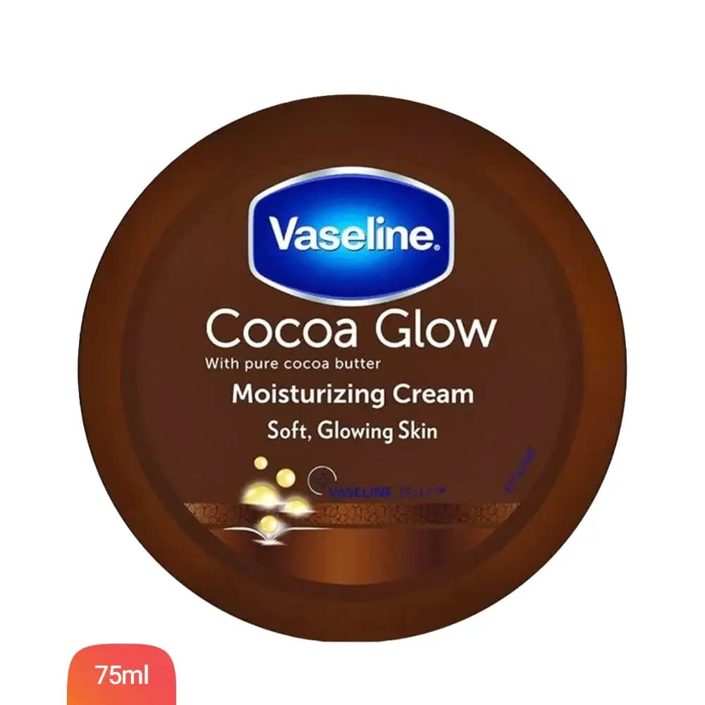 کرم دست و بدن وازلین مدل Cocoa Glow حجم 75 میلی‌لیتر