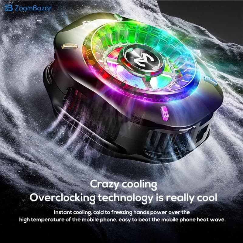 فن خنک کننده گوشی موبایل ممو مدل CX10 RGB PRO — تصویر ۵
