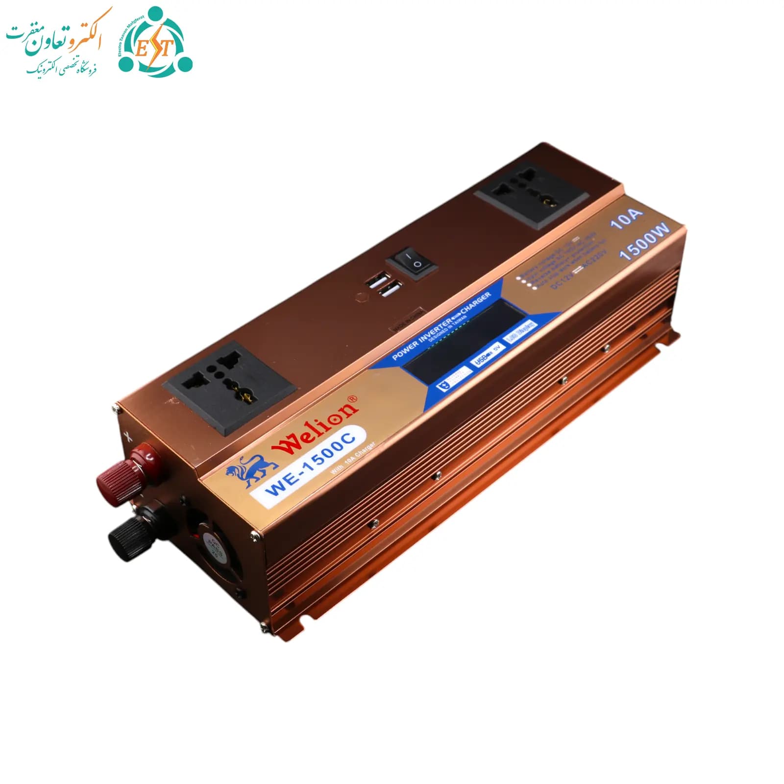 اینورتر شارژر 1500 وات ویلیون مدل WE-1500C شبه سینوسی — تصویر ۵