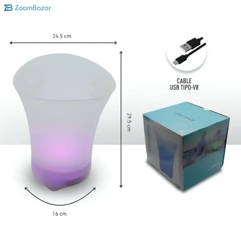 اسپیکر بلوتوثی GTS 2263 طرح سطل یخ — تصویر ۱۲