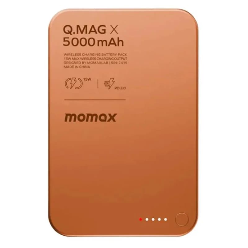 پاوربانک بی‌سیم 5000 میلی‌آمپر 15 وات مومکس مدل Q.Mag X — تصویر ۷