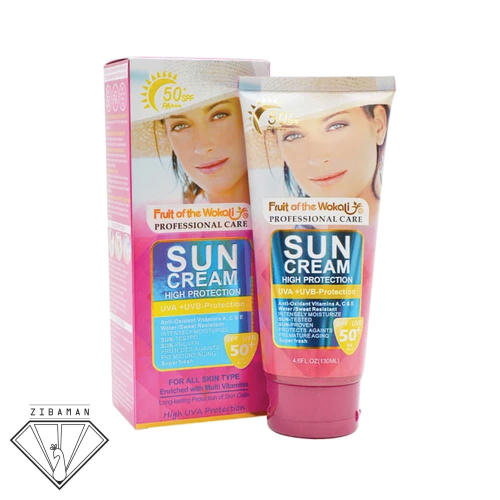 کرم ضد آفتاب SPF50 وکالی Wokali (بی رنگ) — تصویر ۱۰